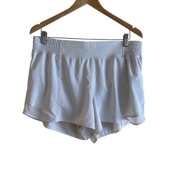 Lululemon 2023 Hotty Hot High-Rise Lined Short 4" Woman 14 Bone Swift Fabric - Picture 14 of 14